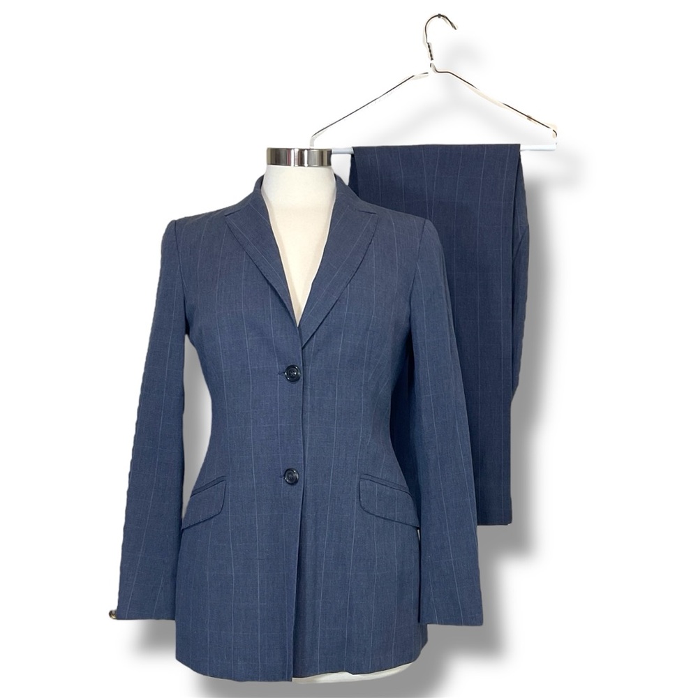 Vintage Piazza Sempione Glen Plaid Cotton 2 Piece Pant Suit